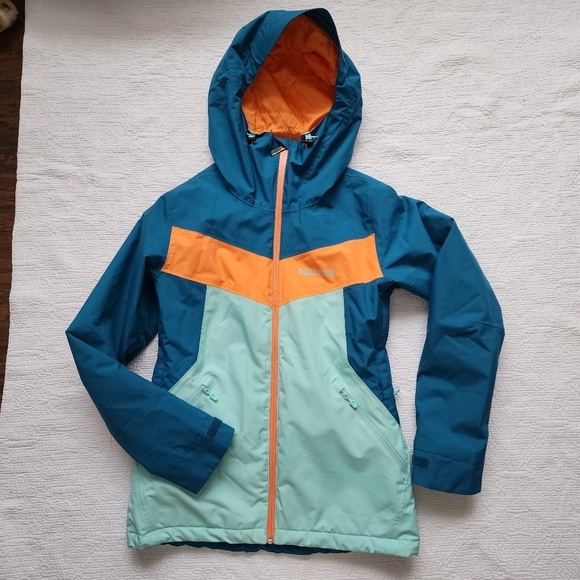 Marmot Ambrosia Winter Ski Colorful Snow Pants Coat Set - Picture 4 of 16